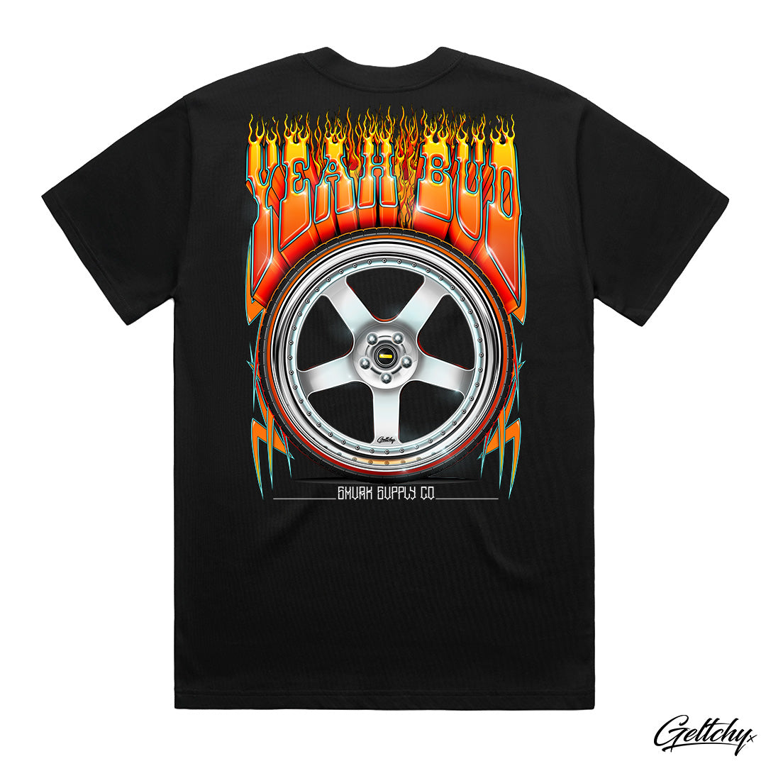 YEAH BUD Simmons Men's Black T-Shirt a true fusion of style and comfort brought to you by SMVRK Supply Co
