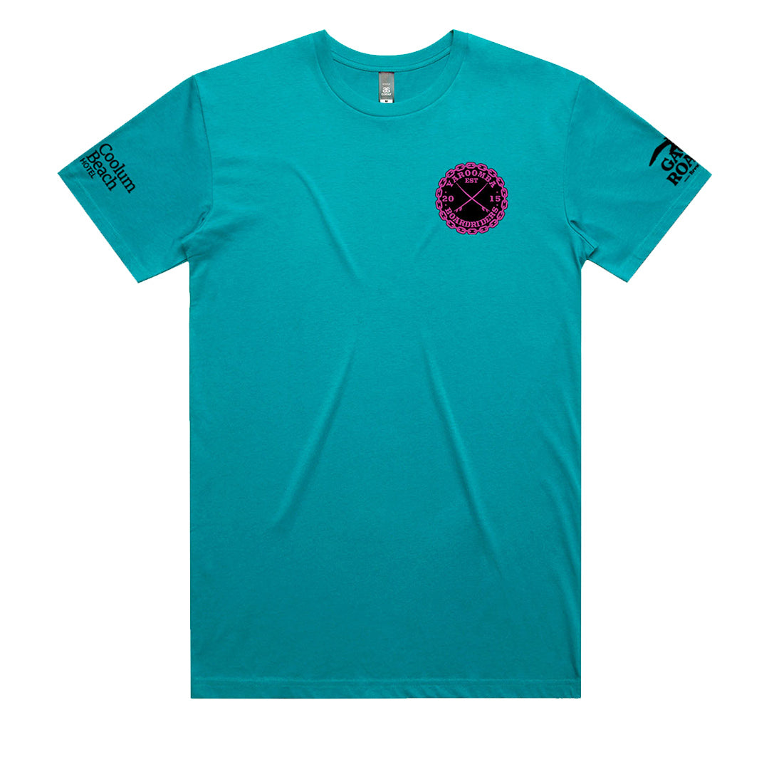 Geltchy | Yaroomba Boardriders OG Members Only 2024 Mens T-Shirt Charlotte Blue - Front Detail