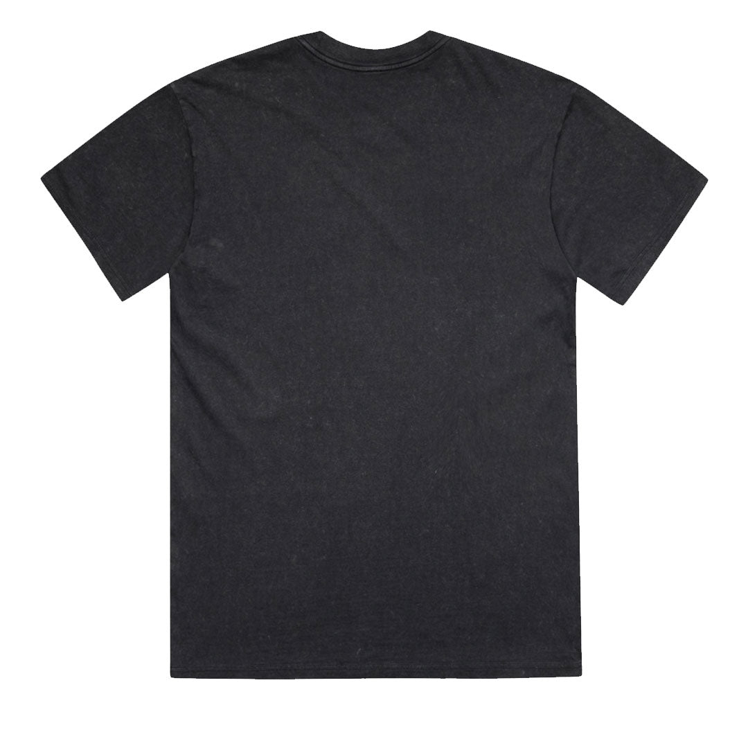 CREED Men's Stone Wash Heavy Cotton Tee Back Oversized Neo-Tribal Cybersigilism Graphic 220GSM Australian Made Streetwear SACRIFICE Industries