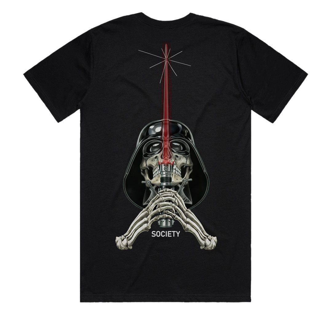Darth Vader t-shirt Australia – black men’s Star Wars skull tribute tee (back)