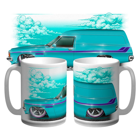 Holden Sandman mug – HZ Sandman turquoise panel van 15oz coffee mug
