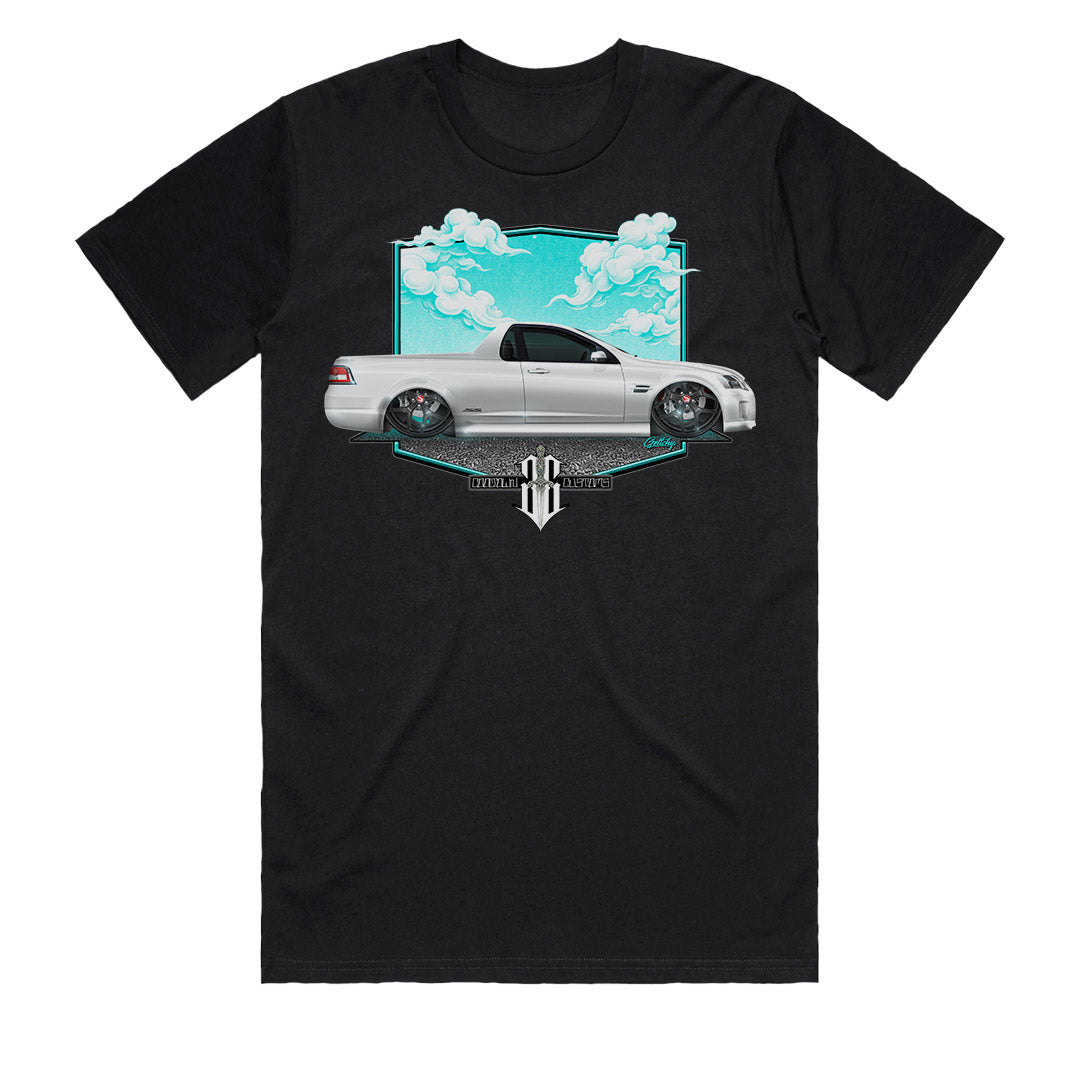 Holden VE Commodore Ute T-Shirt men’s black front chest print