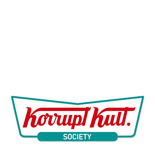 Korrupt kult sticker – Korrupt Kult Society UV DTF parody donut/doughnut logo decal