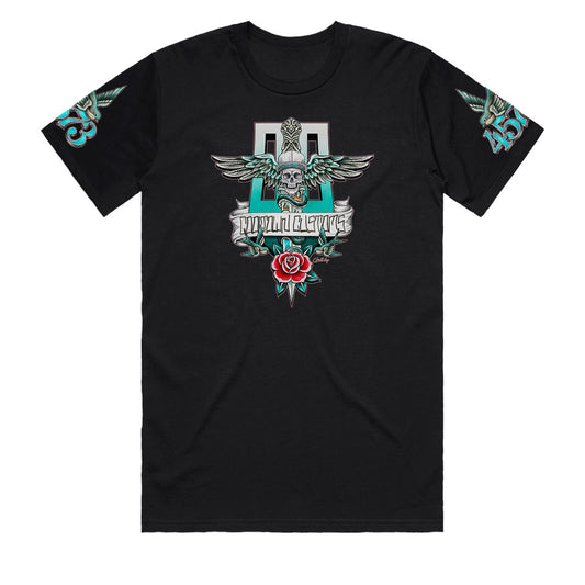 Neo Traditional Dagger Tattoo Flash Black Men’s T-Shirt Front – Cooltown Customs Australian-Made by Geltchy