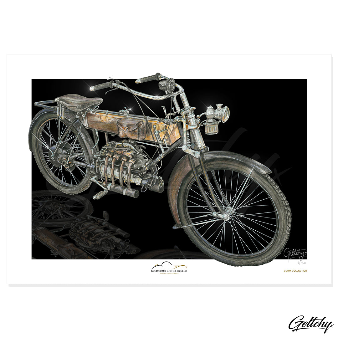 Geltchy | Gold Coast Motor Museum Vintage Motorcycle Limited Edition Artwork