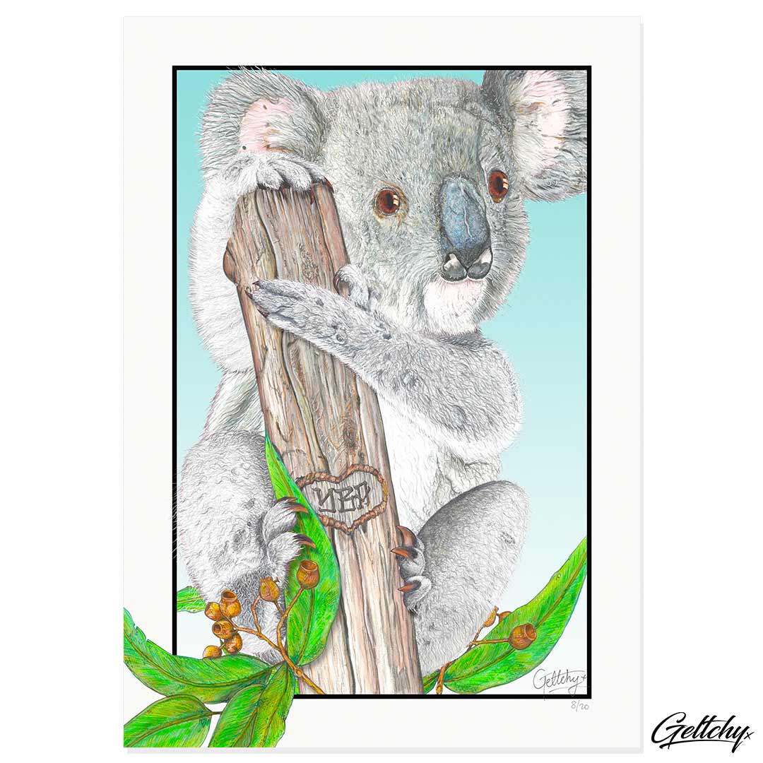 Geltchy | KYLE - Home and Decor Native Animal Illustrated Wall Art Australia Koala Prints