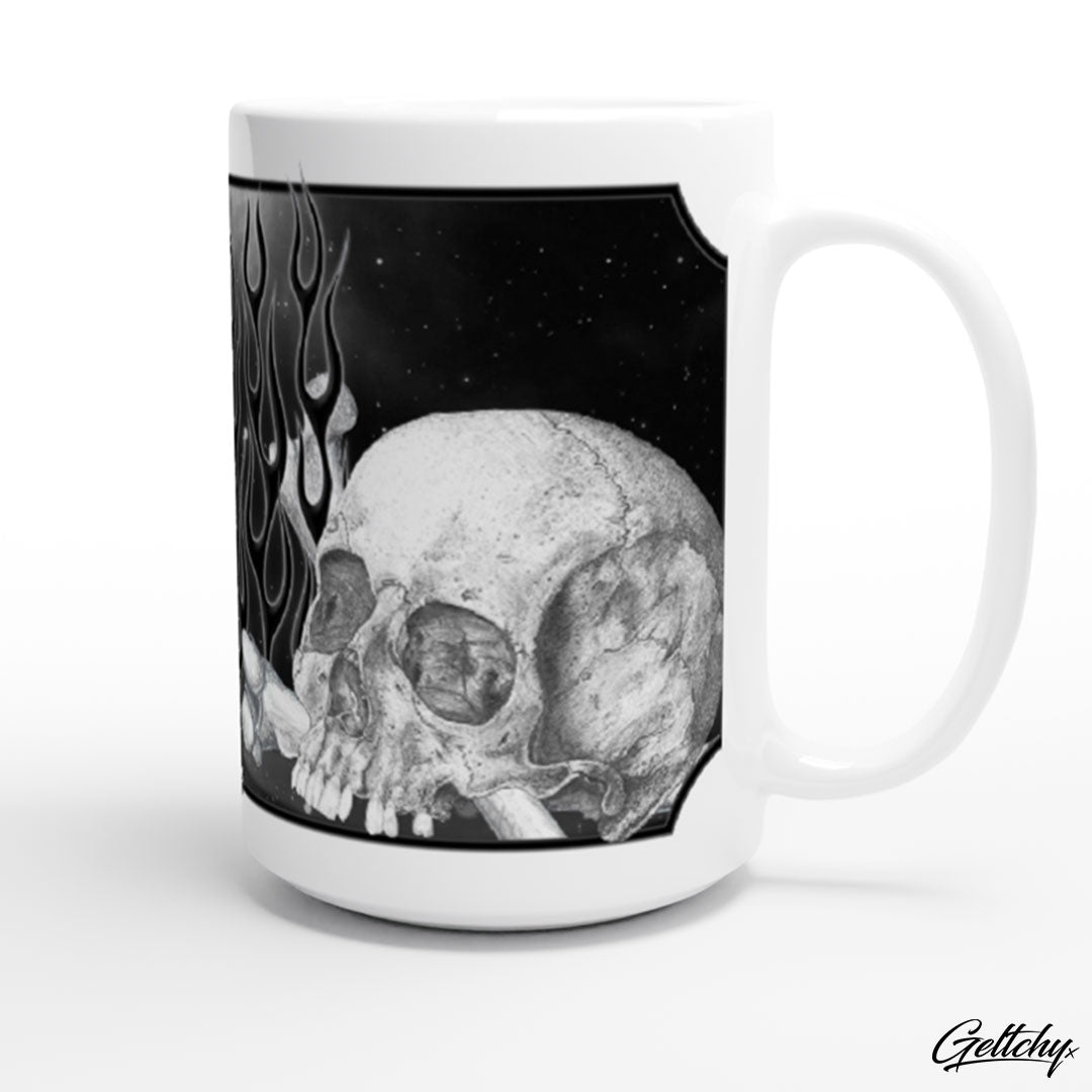Geltchy | NUMBSKULL 15oz Skull x Bones Unique Lowbrow Illustrated Australian 15oz Premium Coffee Mug Gift-3