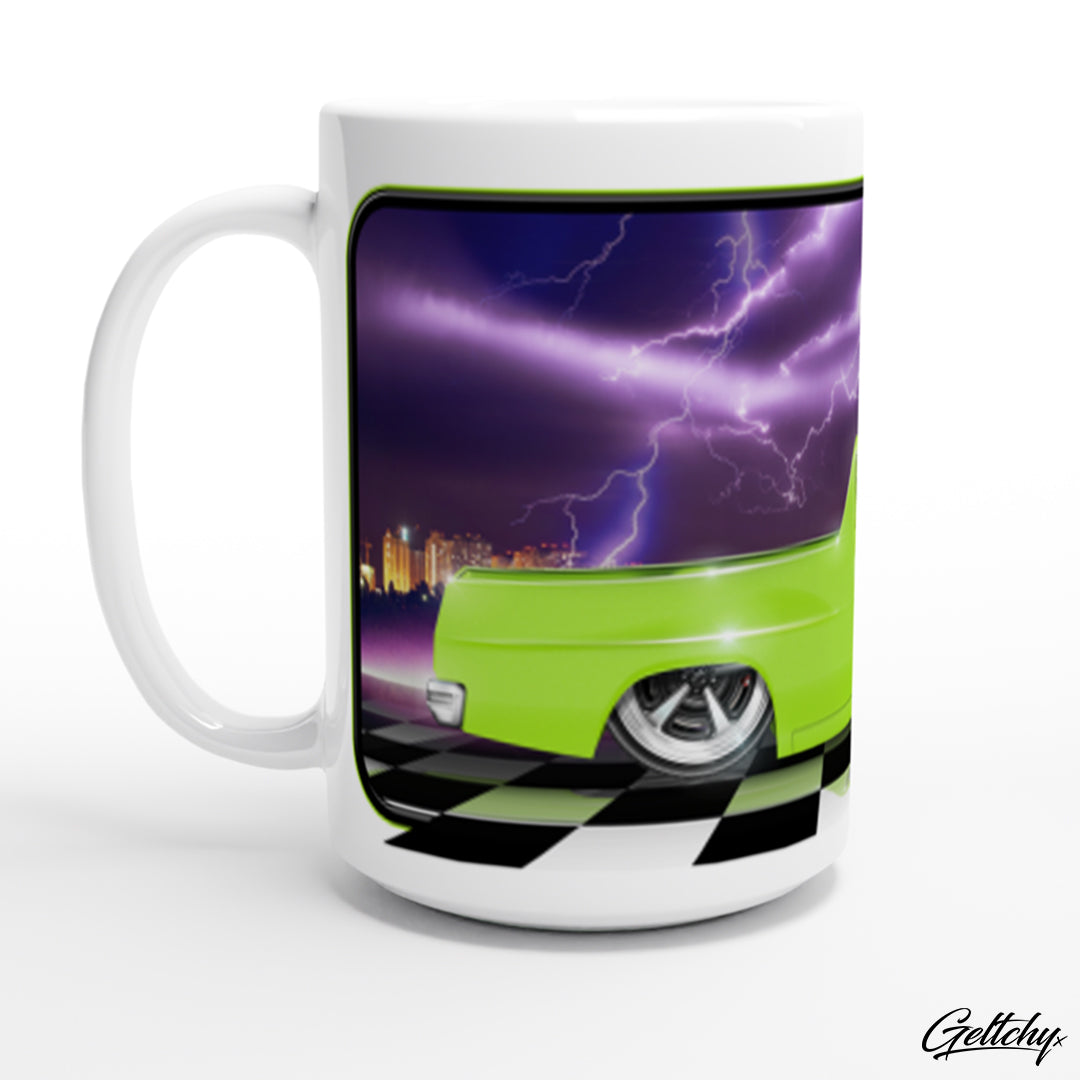 Geltchy | PANAMA GREEN HX HOLDEN GMH UTE Kingswood Street Machine Pick Up 15oz Premium Large Car Coffee Mug Gift-3