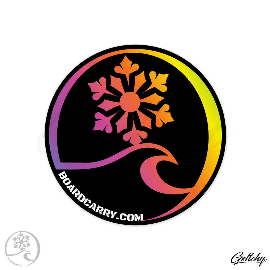 Geltchy | BOARDCARRY  Spectrum Logo 10cm Sticker 